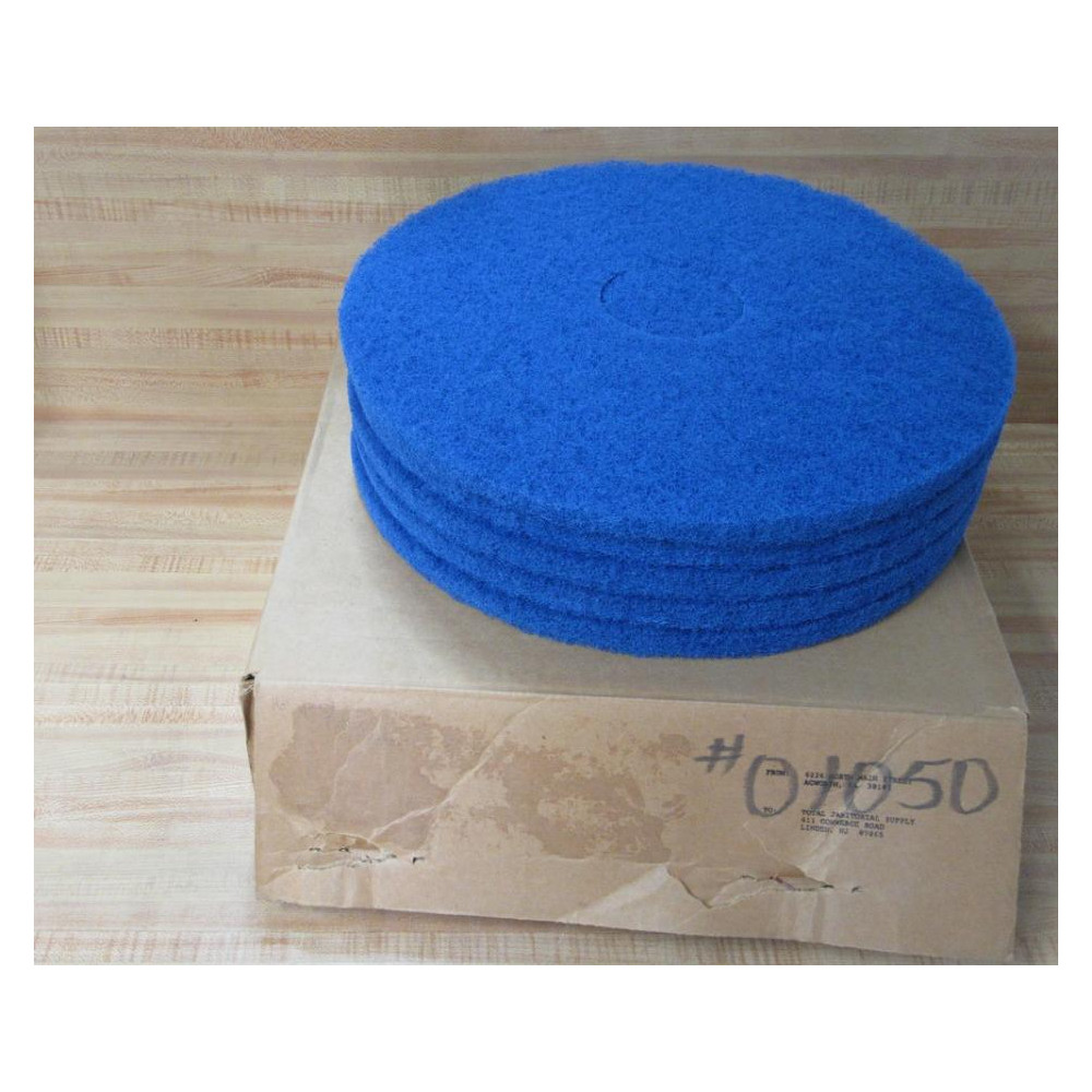 01050 Blue Abrasive Disk 16" Floor Scrubbing Pad (Pack of 5)
