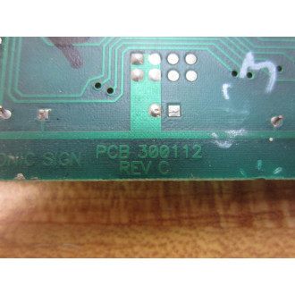Hi-Tech Electronic Sign 300112 Rev.C - Used