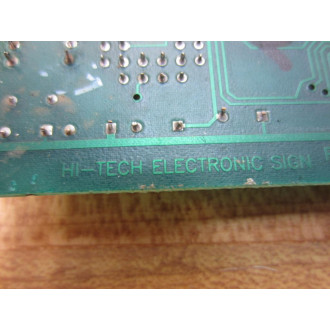 Hi-Tech Electronic Sign 300112 Rev.C - Used