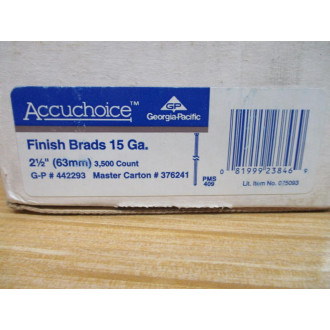 Falcon Fastners 376241 Georgia Pacific Finish Brads 15Ga. 442293 (Pack of 3500)
