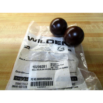 Wilden 10239281 M4 Diaphragm Ball Valve (Pack of 2)
