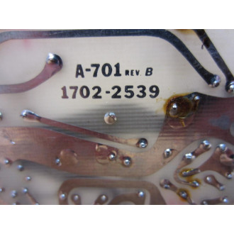 A-701 Circuit Board 1702-2539 WSide Metal Mount - Used