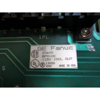 GEFanuc IC600BF910K Output Board Non-Refundable - Parts Only
