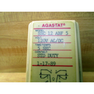 Agastat SSC 12 ABF 5 Time Delay Relay SSC12ABF5 - Used