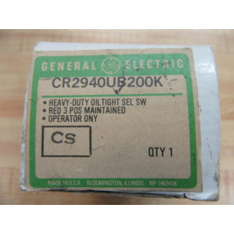General Electric CR2940UB200K Selector Switch