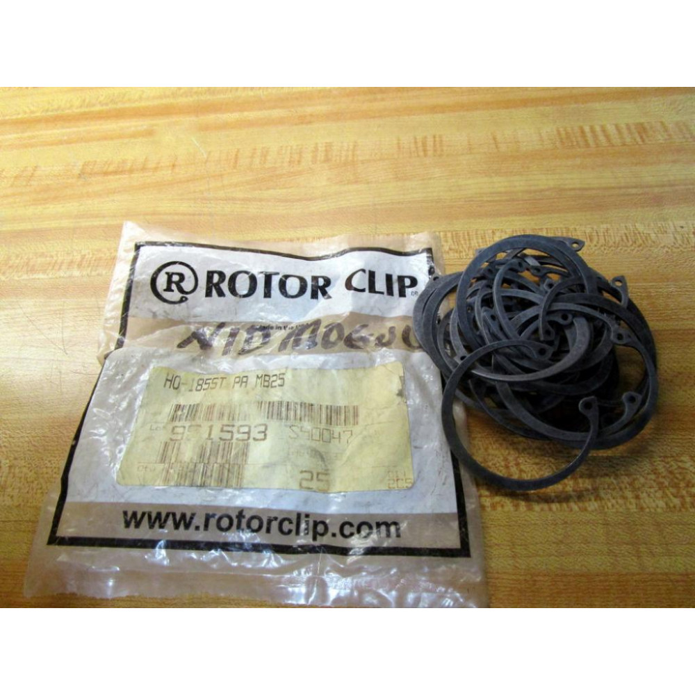 Rotor Clip HO-185ST PA MB25 Retaining Ring HO185STPAMB25 (Pack of 25)