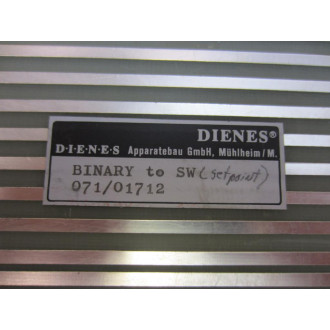 Dienes 00001087 Binary To SW Board 00001087 - Used