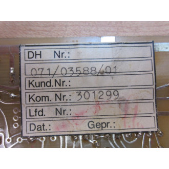 071-03588-01 Circuit Board 301299 - Used