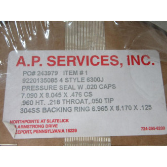 A.P. Services 9220135085 4 Pressure seal W.020 Caps 1000076763