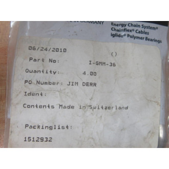 Igus I-GMM-36 Hex Nut IGMM36 (Pack of 4)