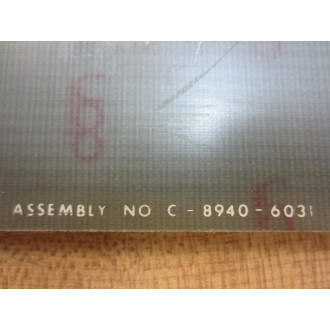 Warner & Swasey C-8940-6031 Circuit Board C-8940-131 - Used