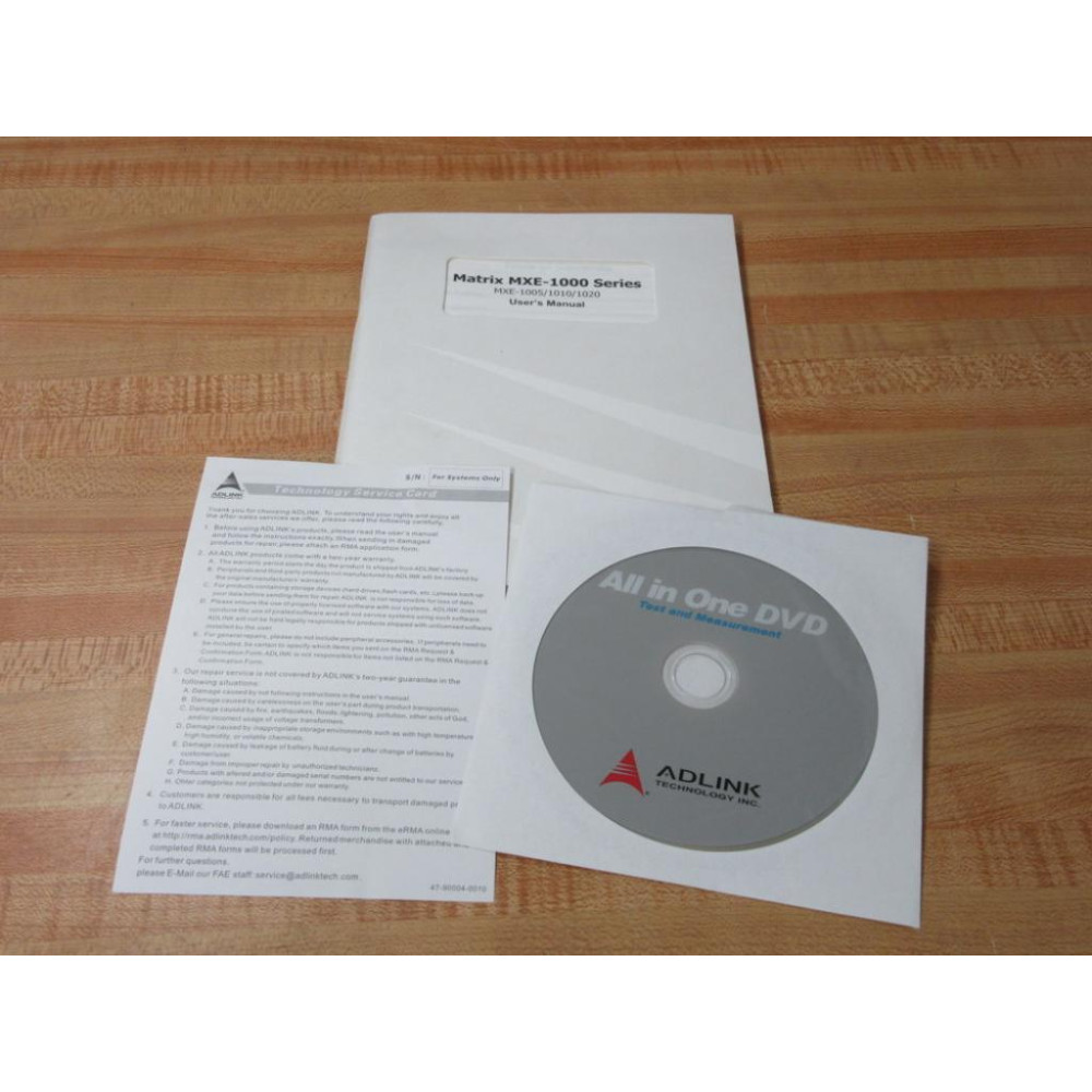 Adlink MXE-100510101020 Matrix MXE-1000 Series Manual