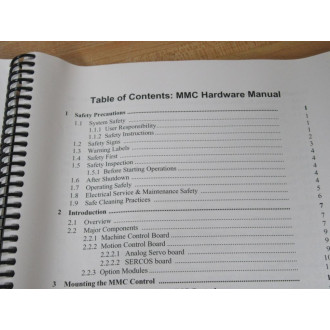 Giddings & Lewis M.1301.2244 MMC Hardware Manual 13.0 - Used