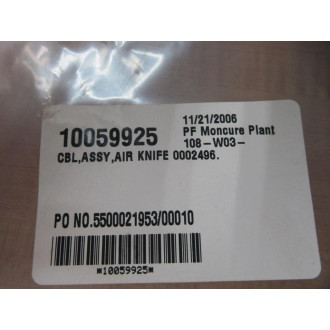 0002496 Air Knife Cable Assy