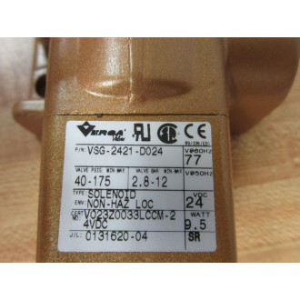 Versa VSG-2421-D024 Solenoid 2 Way Valve VSG2421D024