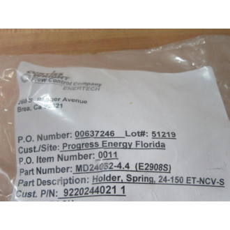 Enertech MD24052-4.4 Holder Spring 24-150 ET-NCV-S E2908S