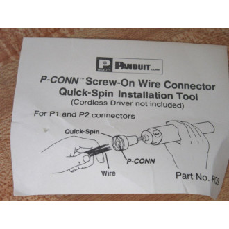 Panduit PQS P-Conn Screw On Wire Connector (Pack of 2)