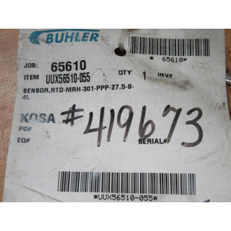 Buhler UUX56510-055 Sensor RTD-MRH-301-PPP-27.5-9-4L