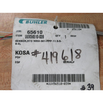 Buehler UUX56510-039 Sensor RTD MRH-301-PPP-11.5-5-9-4L