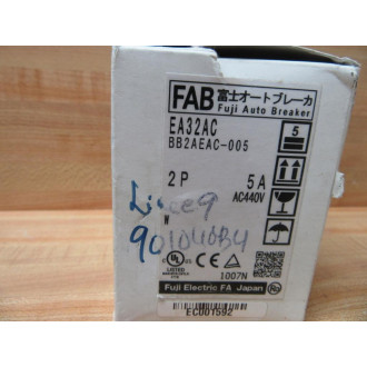 Fuj EA32AC Auto Breaker 5A 2P BB2AEAC-005
