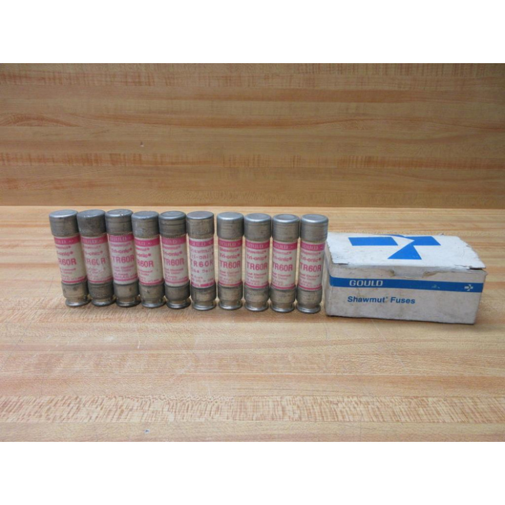 Gould Shawmut Ferraz Trionic TR60R Fuse Cross Ref 4YZE6 (Pack of 10)