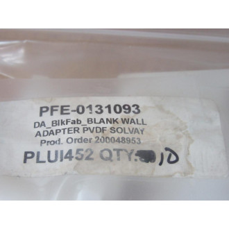 PFE-0131093 PVDF Solvay Adapter 3203 (Pack of 10) - New No Box