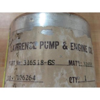 Lawrence Pump & Engine 316518-6S Rotor Shaft assembly 3165186S - Used