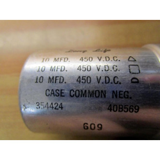 Industrial Cond. 40B569 Capacitor 354424 - New No Box