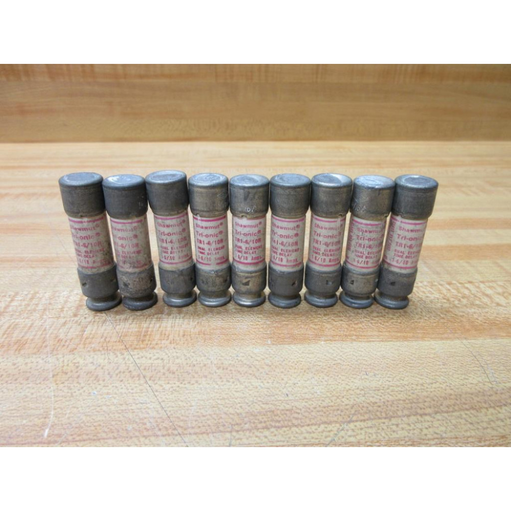 Gould Shawmut Ferraz TR1-610R Fuse Cross Ref 4TCL9 (Pack of 9) - Used