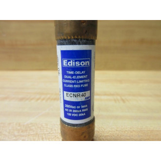 Buss ECNR-40 Edison Fuse Cross Ref 12W256 (Pack of 4) - New No Box