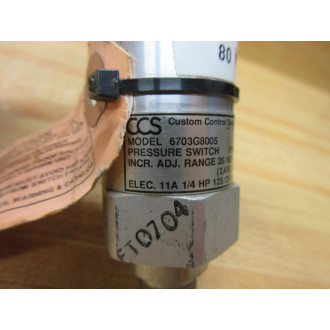 Custom Control Sensors 6703G8005 CCS Pressure Switch - Used
