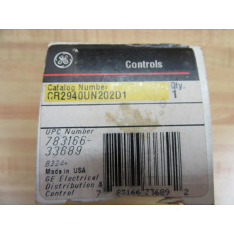 General Electric CR2940UN202D1 Selector Switch