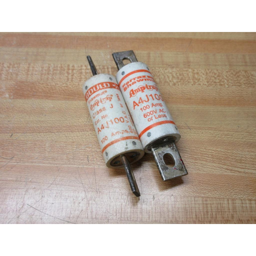 Gould Shawmut Ferraz A4J100 Mersen Amp-Trap Fuse (Pack of 2) - Used