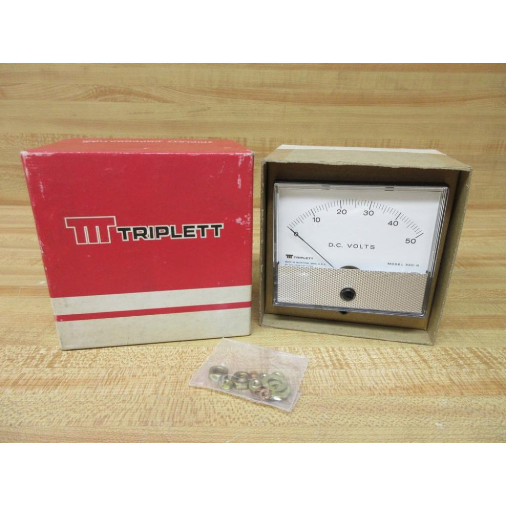 Triplett 320-G 0-50VDC Voltage Meter 152-0129