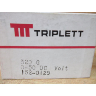 Triplett 320-G 0-50VDC Voltage Meter 152-0129