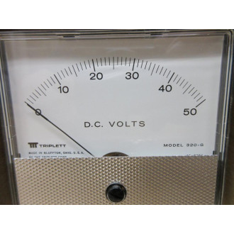 Triplett 320-G 0-50VDC Voltage Meter 152-0129