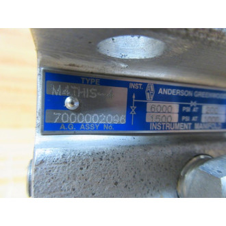 Anderson Greenwood M4THIS-4 Hydraulic Manifold M4THIS4 - Used