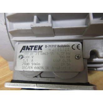 Antek DF71 OA43-11 Servo Motor DF71 0A43-11 - Used