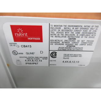 nVent Hoffman CB413 Electrical Enclosure - New No Box