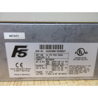 KEB 14.F5.M1E-3AGA F5 Combivert Axis Drive 14F5M1E3AGA - Used