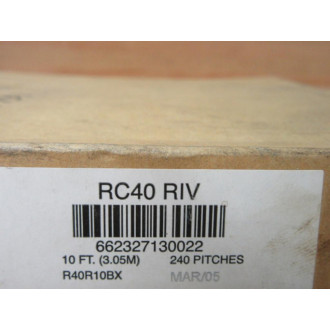 Link-Belt RC40 RIV Roller Chain RC40RIV