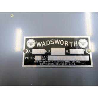 Wadsworth NTP312L Junction Box - Used