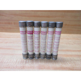 Gould Shawmut Ferraz Mersen TRS12R Fuse Cross Ref 4YZH3 (Pack of 6) - Used