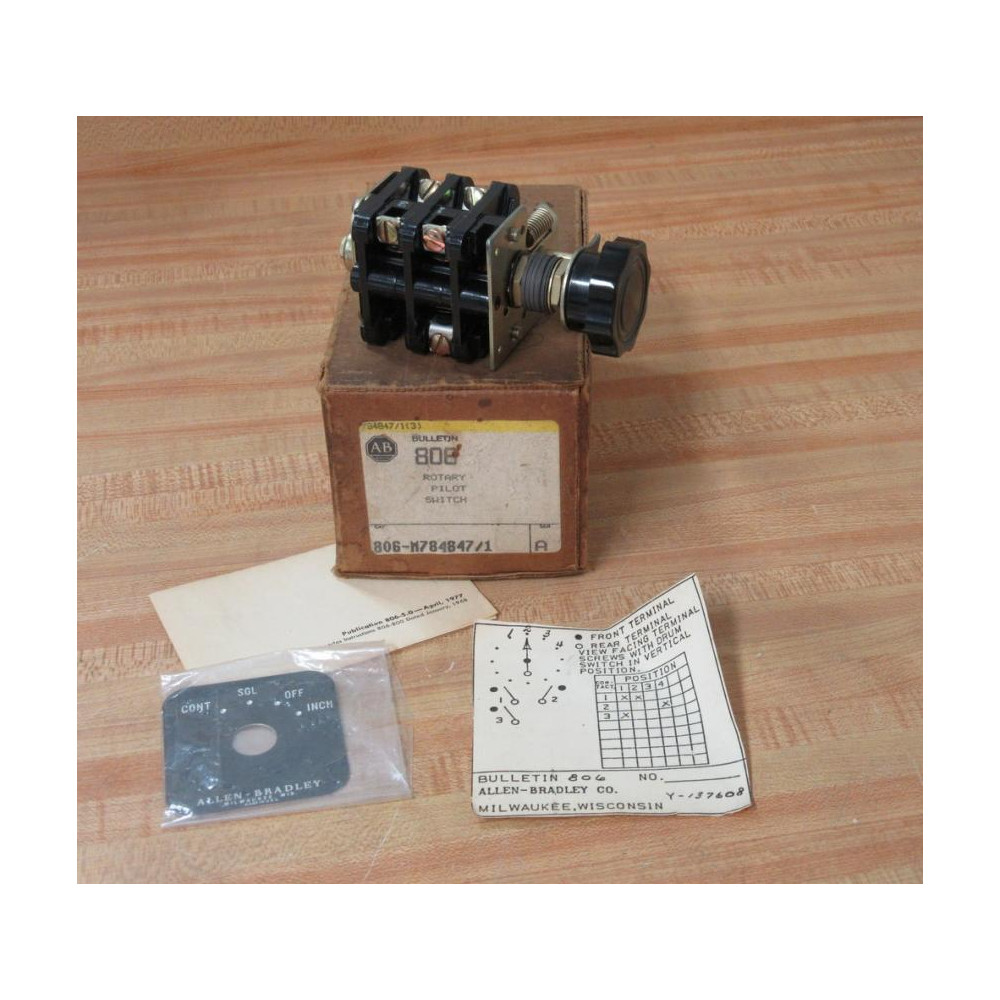 Allen Bradley 806-M7848471 Rotary Pilot Switch 806M7848471