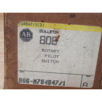Allen Bradley 806-M7848471 Rotary Pilot Switch 806M7848471