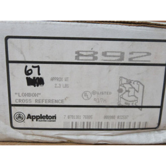 Appleton 892 Loxbox Switch Box Support (Pack of 67)