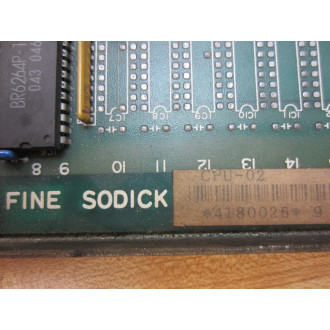 Sodick CPU-02 Circuit Board CPU02 - Parts Only