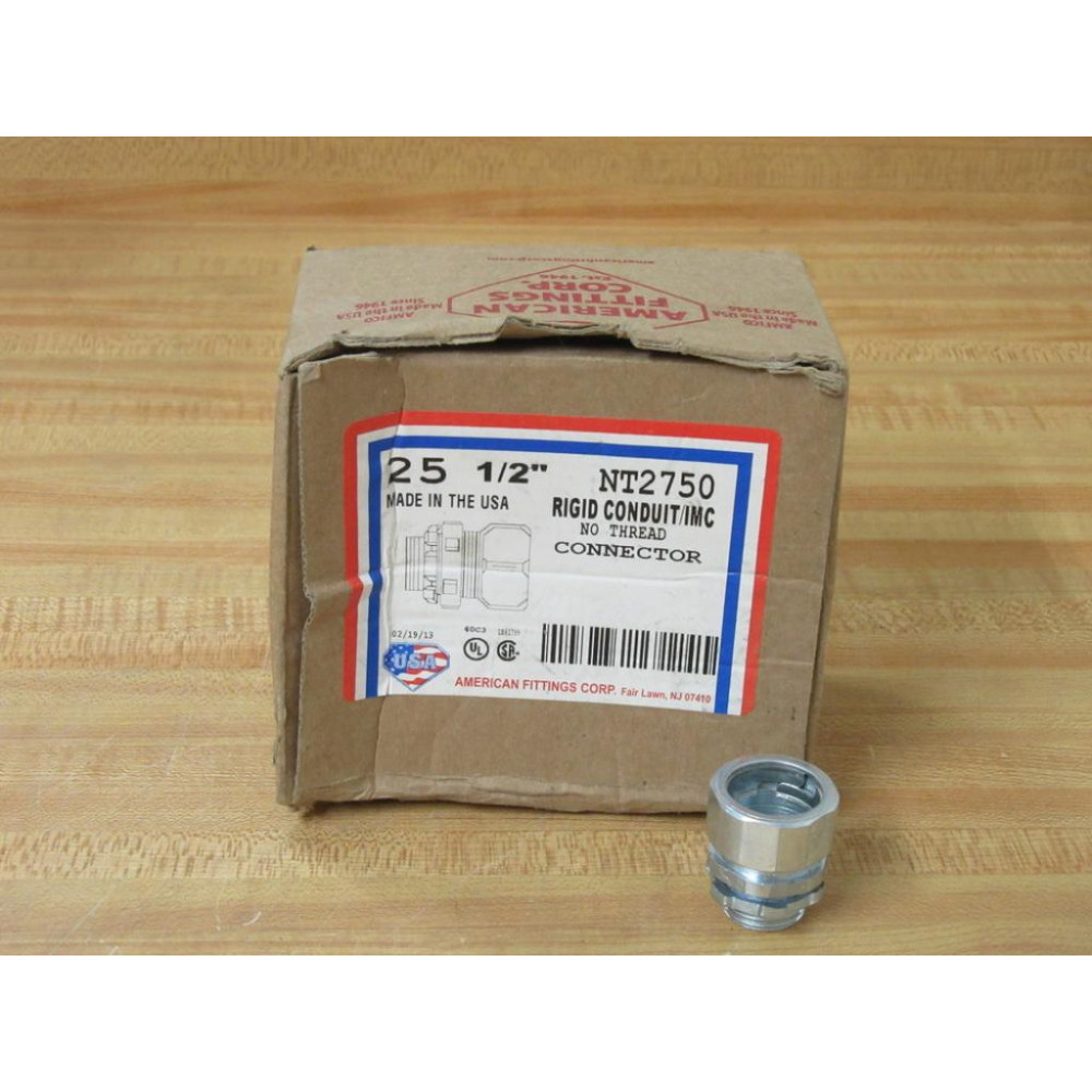 American Fittings NT2750 12" Rigid ConduitIMC Connector (Pack of 25)