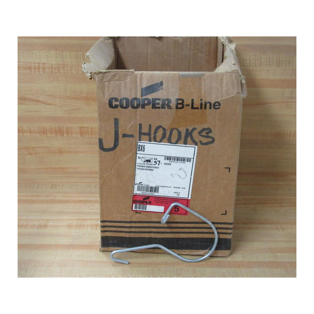 Cooper B-Line BX6 Flexible Conduit Cable To Stud Fastner (Pack of 57)