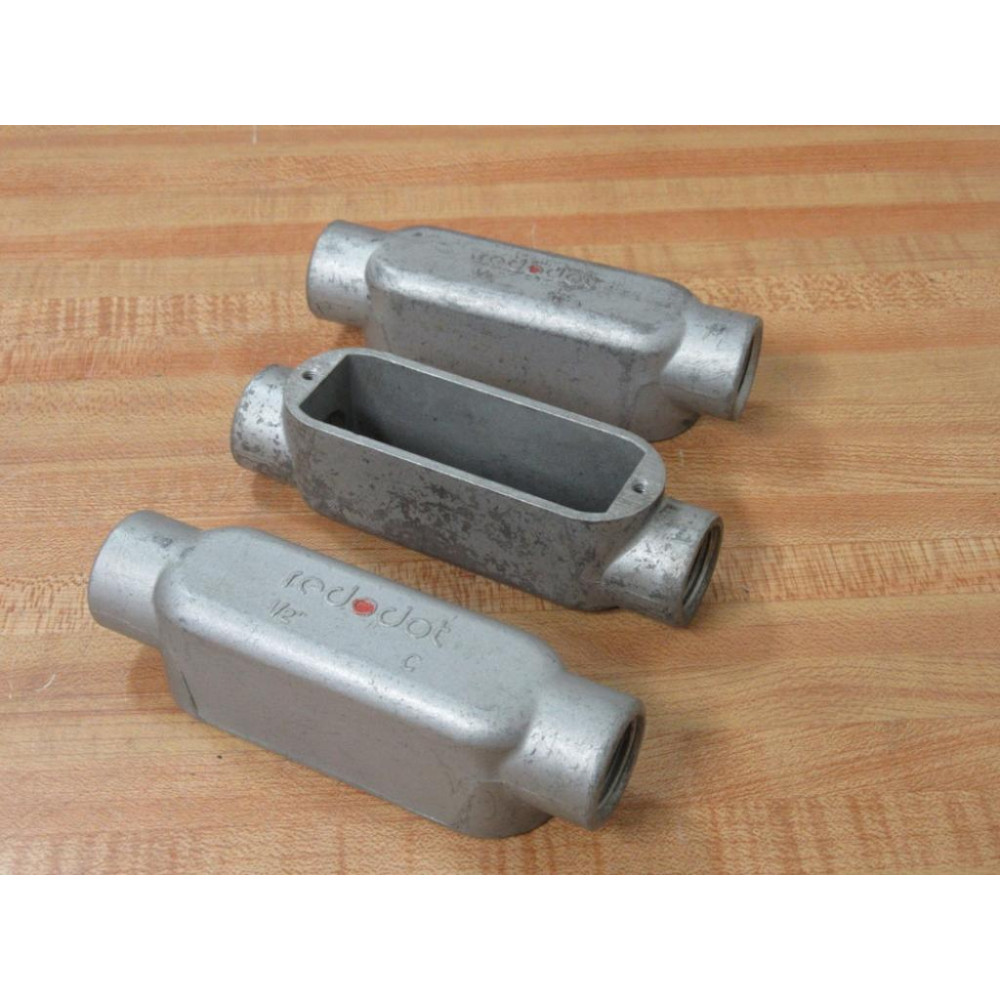 Red Dot 12" C 12" Conduit Body 12C (Pack of 3) - New No Box